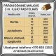 Malkos 3 m. ilgio rąsteliais