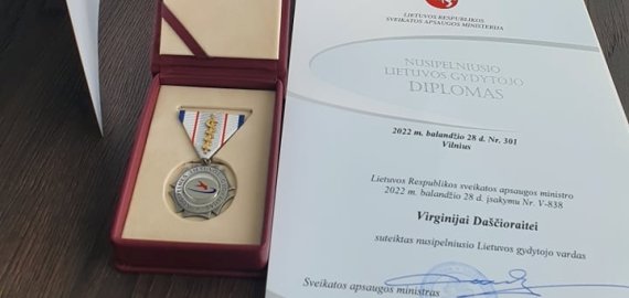 Nusipelniusių Lietuvos medikų apdovanojimuose - Rokiškio medikai