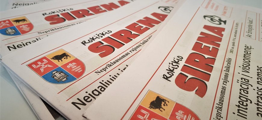 Naujausiame „Rokiškio Sirena“ numeryje skaitykite