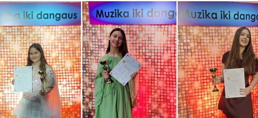 R. Lymano muzikos mokyklos mokinės spindėjo Zarasuose