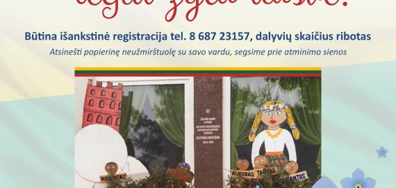 Bajoruose – istorinė paskaita vaikams