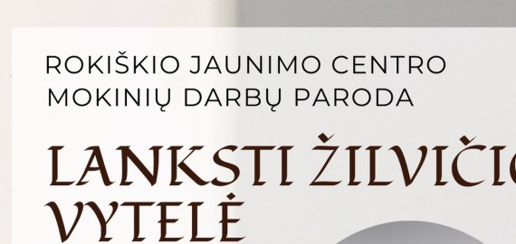 Rokiškio jaunimo centro mokinių paroda „Lanksti žilvičio vytelė“
