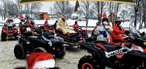 Gruodžio 25 d. džiaugsmą mažiesiems rokiškėnams dalins ratuoti Kalėdų seneliai