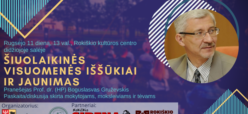 Paskaita-diskusija „Šiuolaikinės visuomenės iššūkiai ir jaunimas“