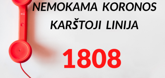 Karštoji koronaviruso linija trumpina darbo laiką