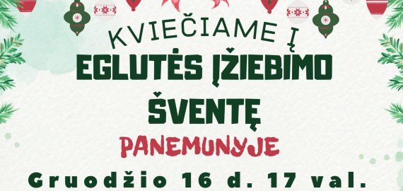 Kviečia į eglutės įžiebimo šventę Panemunyje