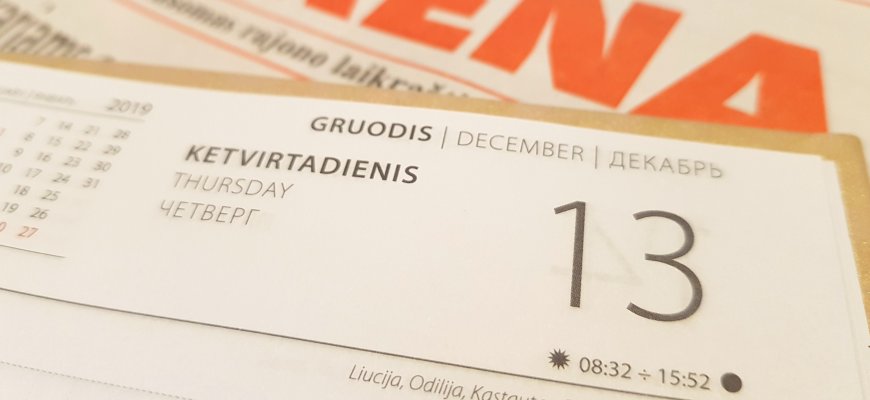 Gruodžio 13-oji Lietuvoje ir pasaulyje
