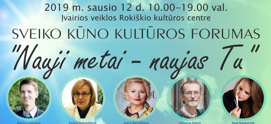 Kultūros sostinė kviečia į sveiko kūno kultūros forumą