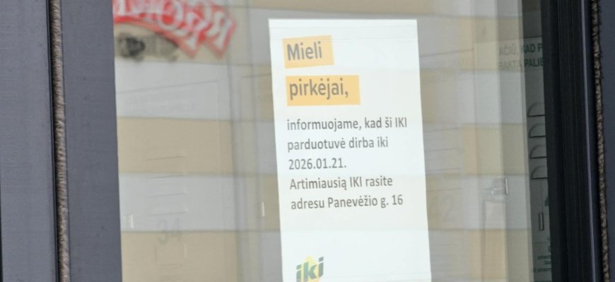 Netrukus Jaunystės g. „IKI“ užvers duris