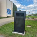 Dar daugiau modernizacijos: reklaminėms renginių afišoms Rokiškyje įrengti du nauji skaitmeniniai stendai