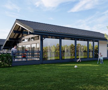 100 kv. m statomas namas