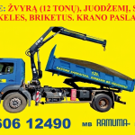 Vežame žvyrą, juodžemį ir kt.