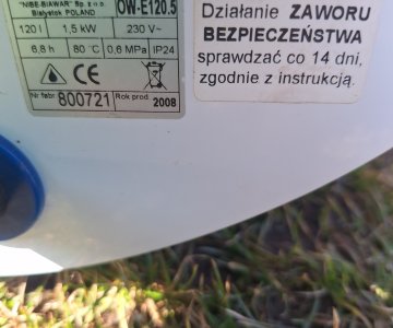 El. vandens šildytuvas 120 l