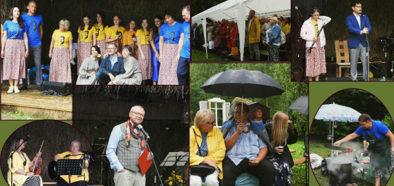 Tradicinis lietus poeto tėviškėje „Širvynės“ dvasios neužgesino (foto)