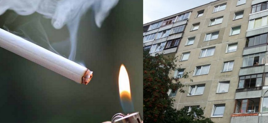 Numatoma uždrausti rūkyti daugiabučių namų balkonuose