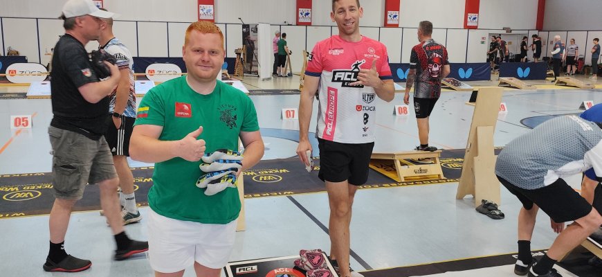 Du rokiškėnai vėl „pramušė“ Lietuvos „Cornhole“ istorijos rekordus