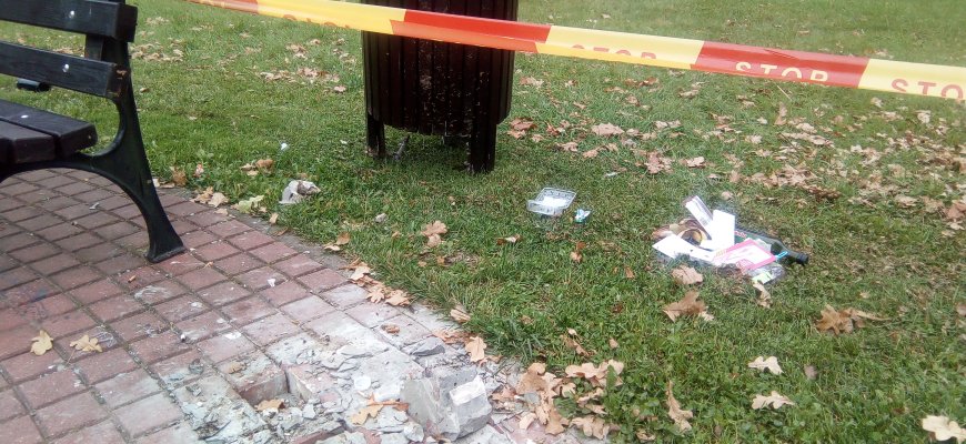 Vandalams vėl užkliuvo L. Šepkos parkas